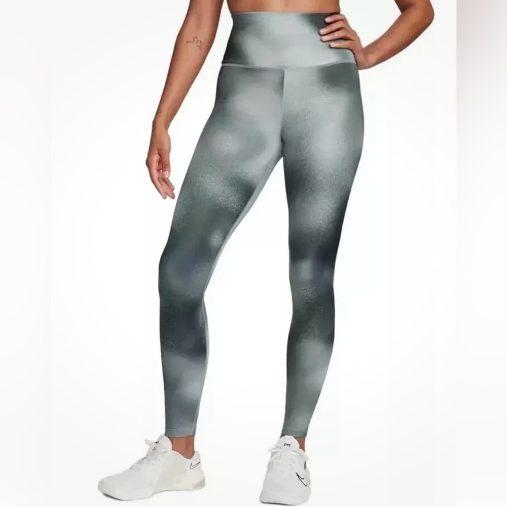 Nike One grey pattern high waisted leggings size small